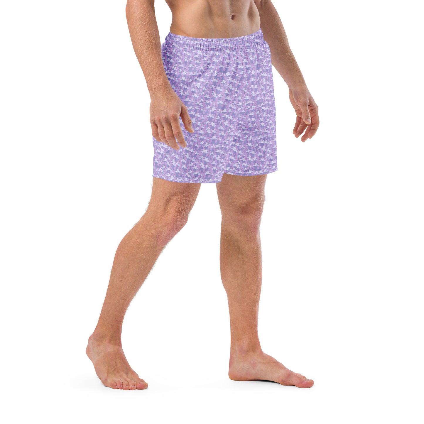 Lavender Camo Recycled Swim Trunks - Journey Clothing Co.