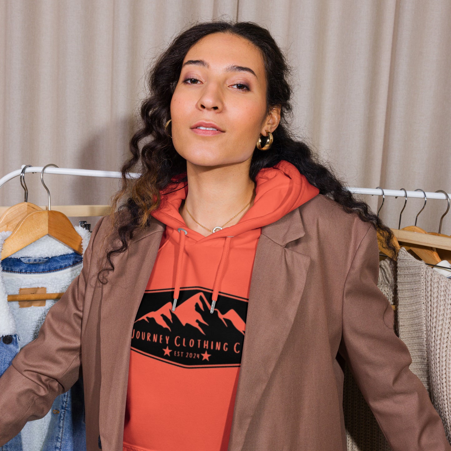Slate Hills Unisex Eco Organic & Recycled Hoodie - Journey Clothing Co.
