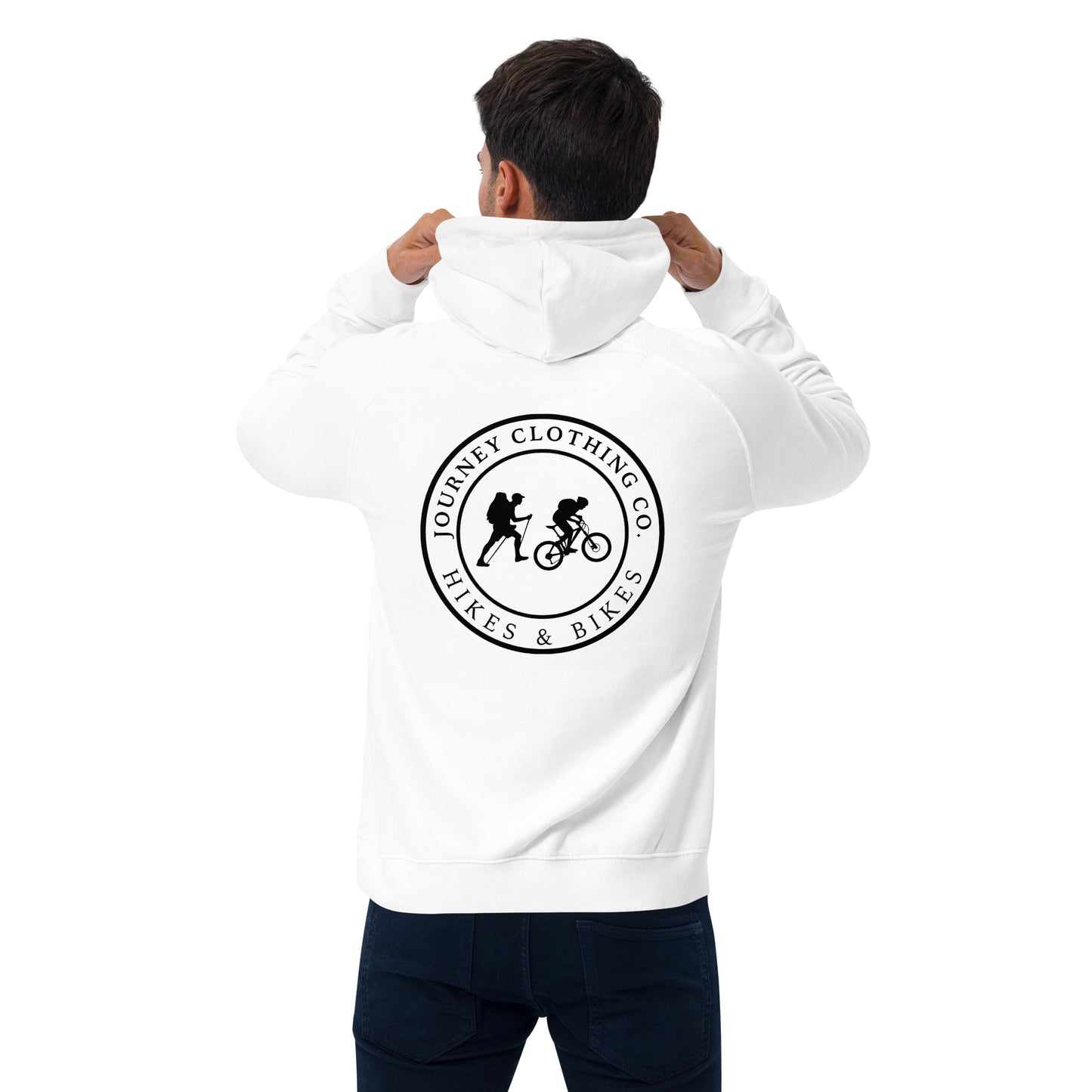 Hikes & Bikes Eco Organic & Recycled Hoodie - Journey Clothing Co.