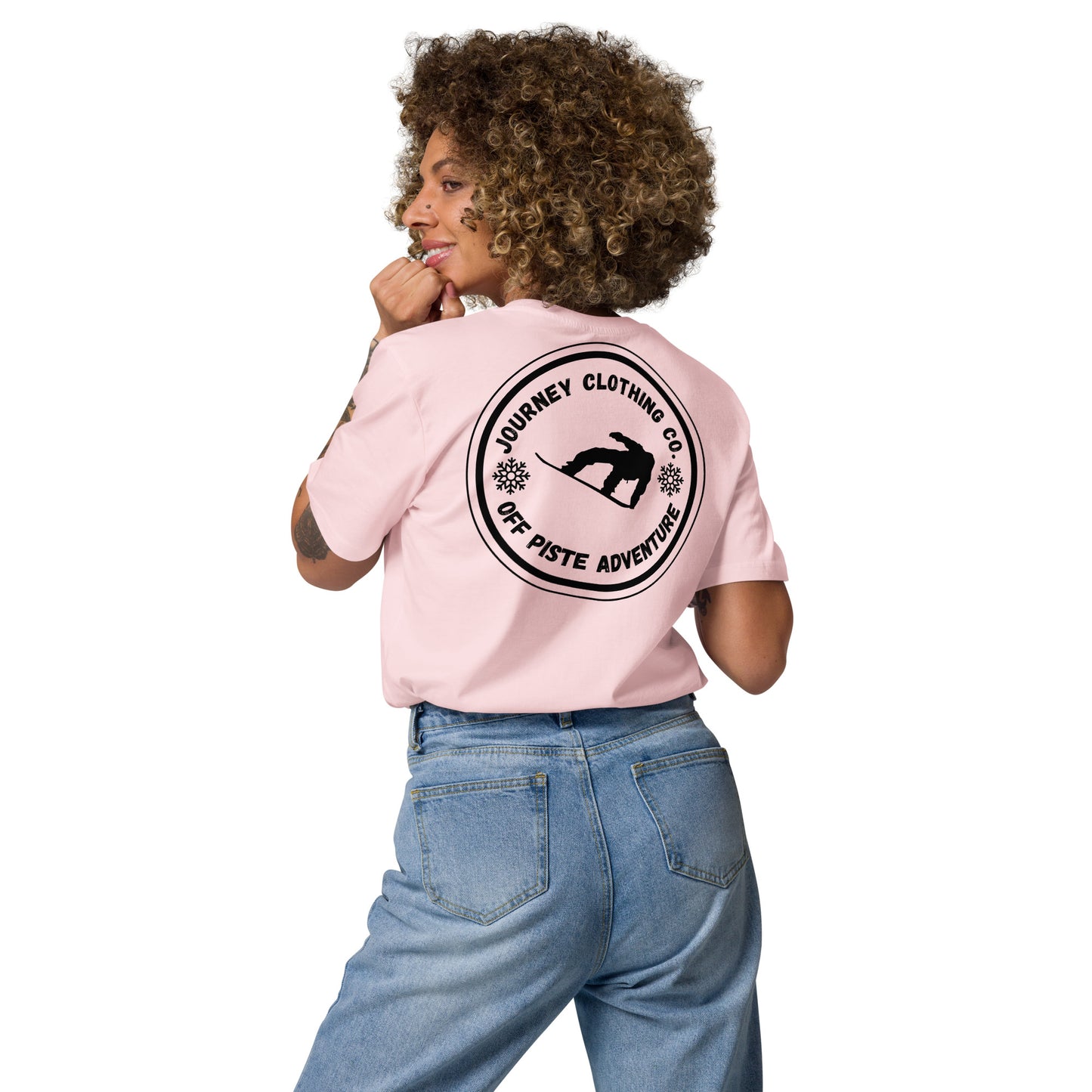 Powder Rush Unisex Organic Cotton T-Shirt - Journey Clothing Co.