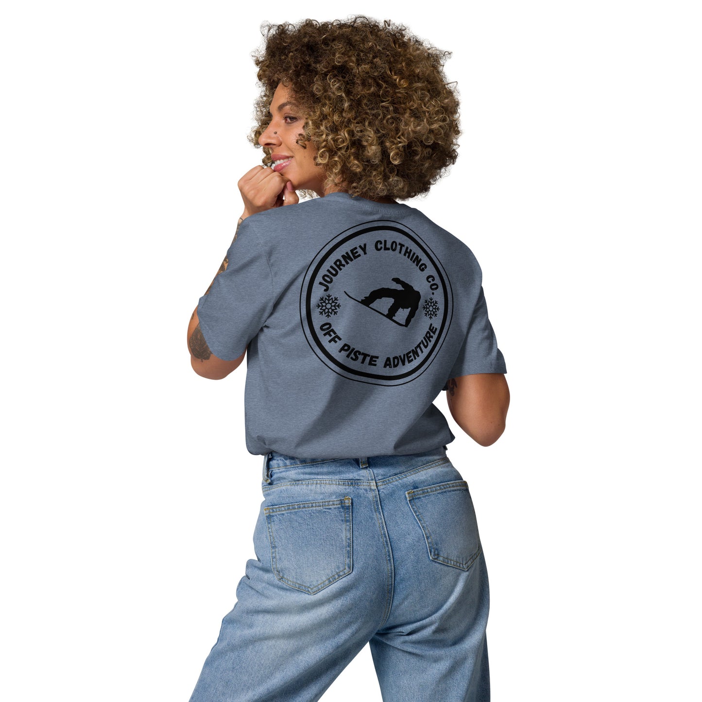 Powder Rush Unisex Organic Cotton T-Shirt - Journey Clothing Co.