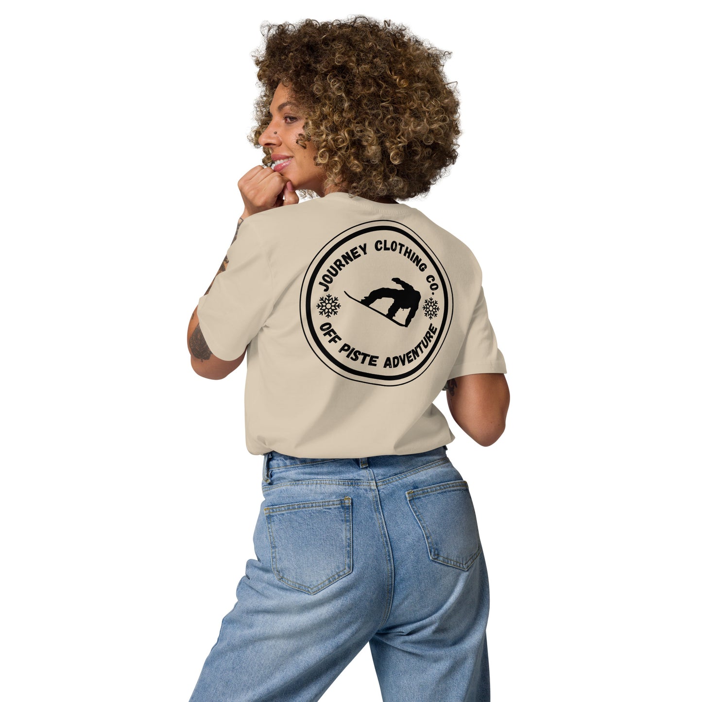 Powder Rush Unisex Organic Cotton T-Shirt - Journey Clothing Co.