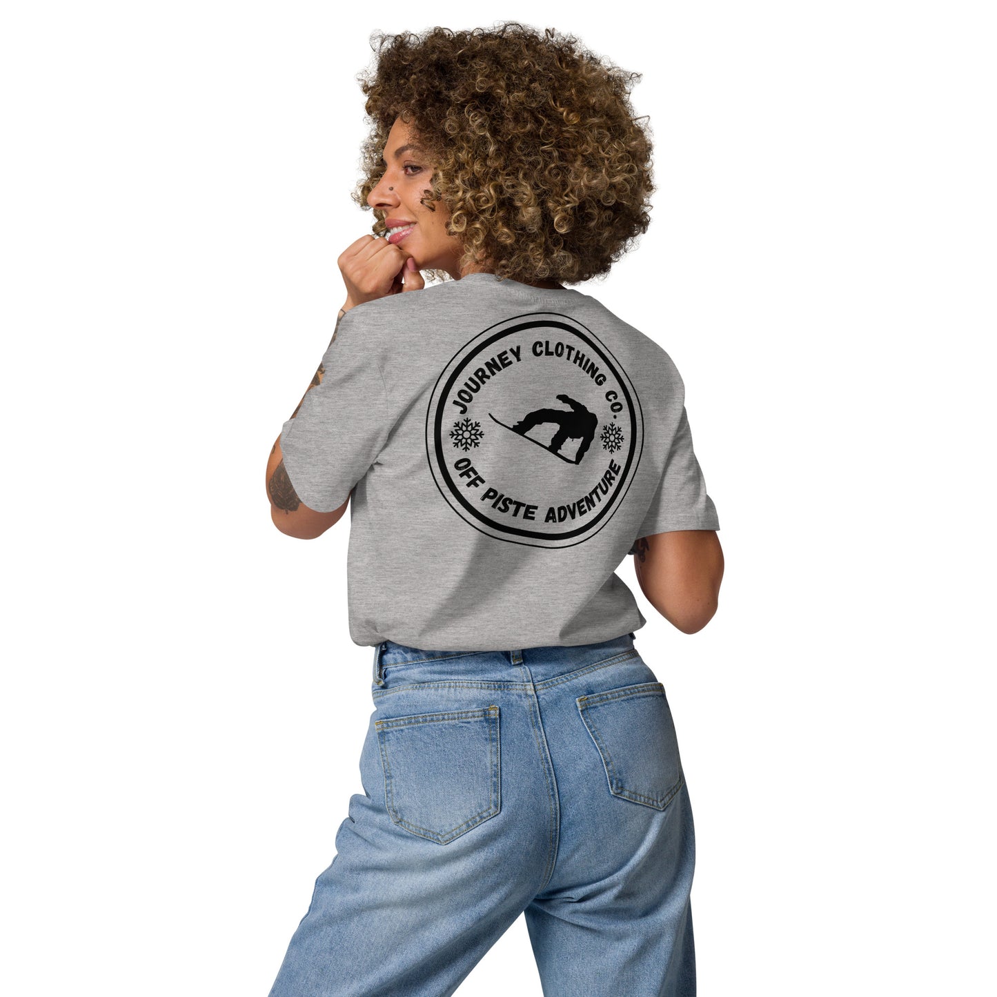 Powder Rush Unisex Organic Cotton T-Shirt - Journey Clothing Co.