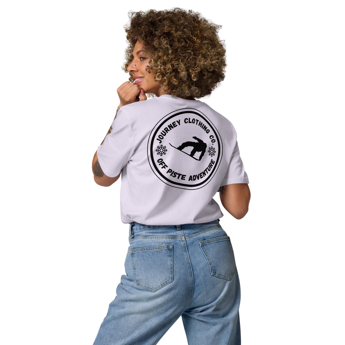 Powder Rush Unisex Organic Cotton T-Shirt - Journey Clothing Co.