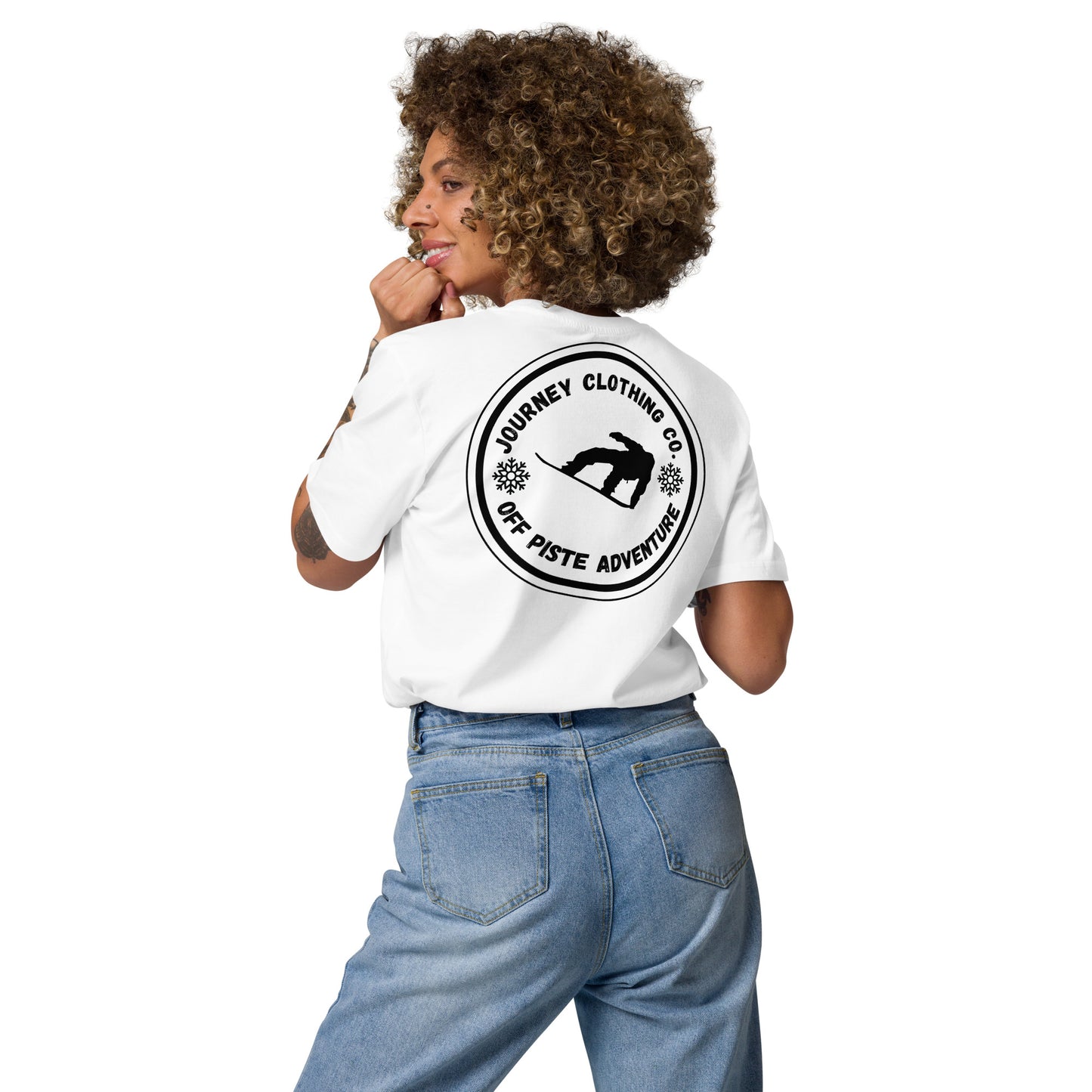 Powder Rush Unisex Organic Cotton T-Shirt - Journey Clothing Co.