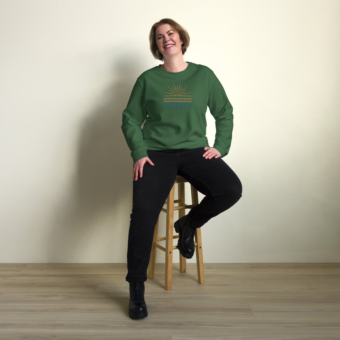 Sun Down Unisex Organic & Recycled Sweatshirt - Journey Clothing Co.