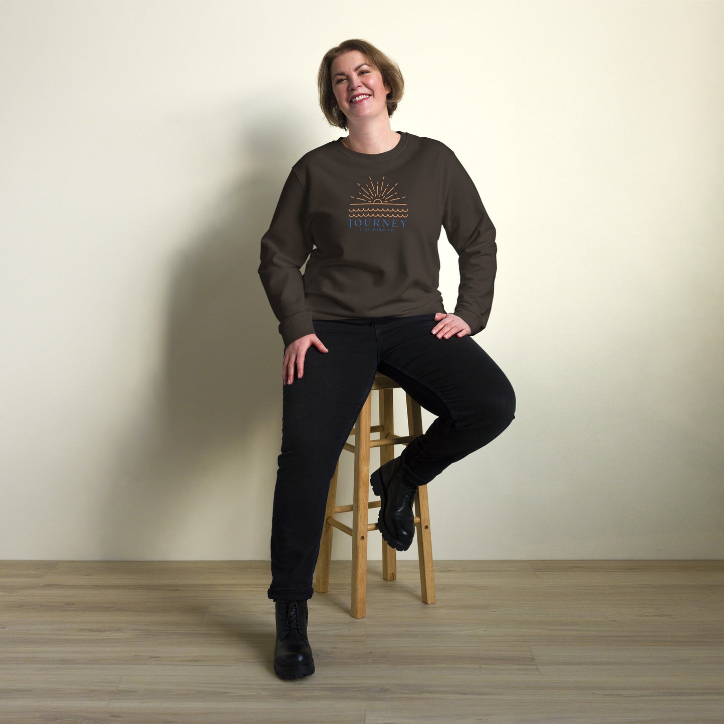 Sun Down Unisex Organic & Recycled Sweatshirt - Journey Clothing Co.