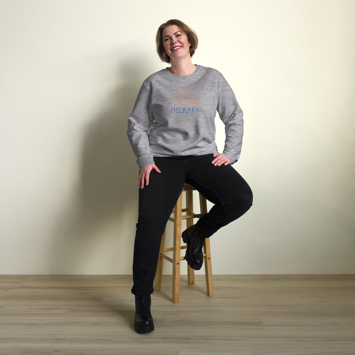 Sun Down Unisex Organic & Recycled Sweatshirt - Journey Clothing Co.