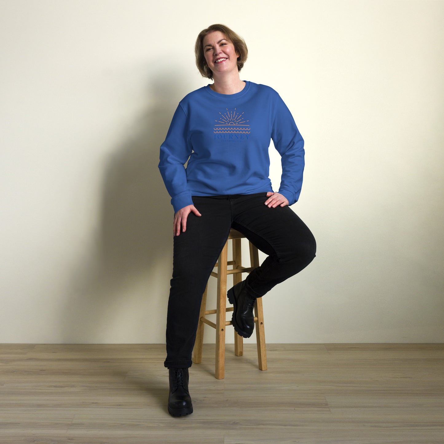 Sun Down Unisex Organic & Recycled Sweatshirt - Journey Clothing Co.