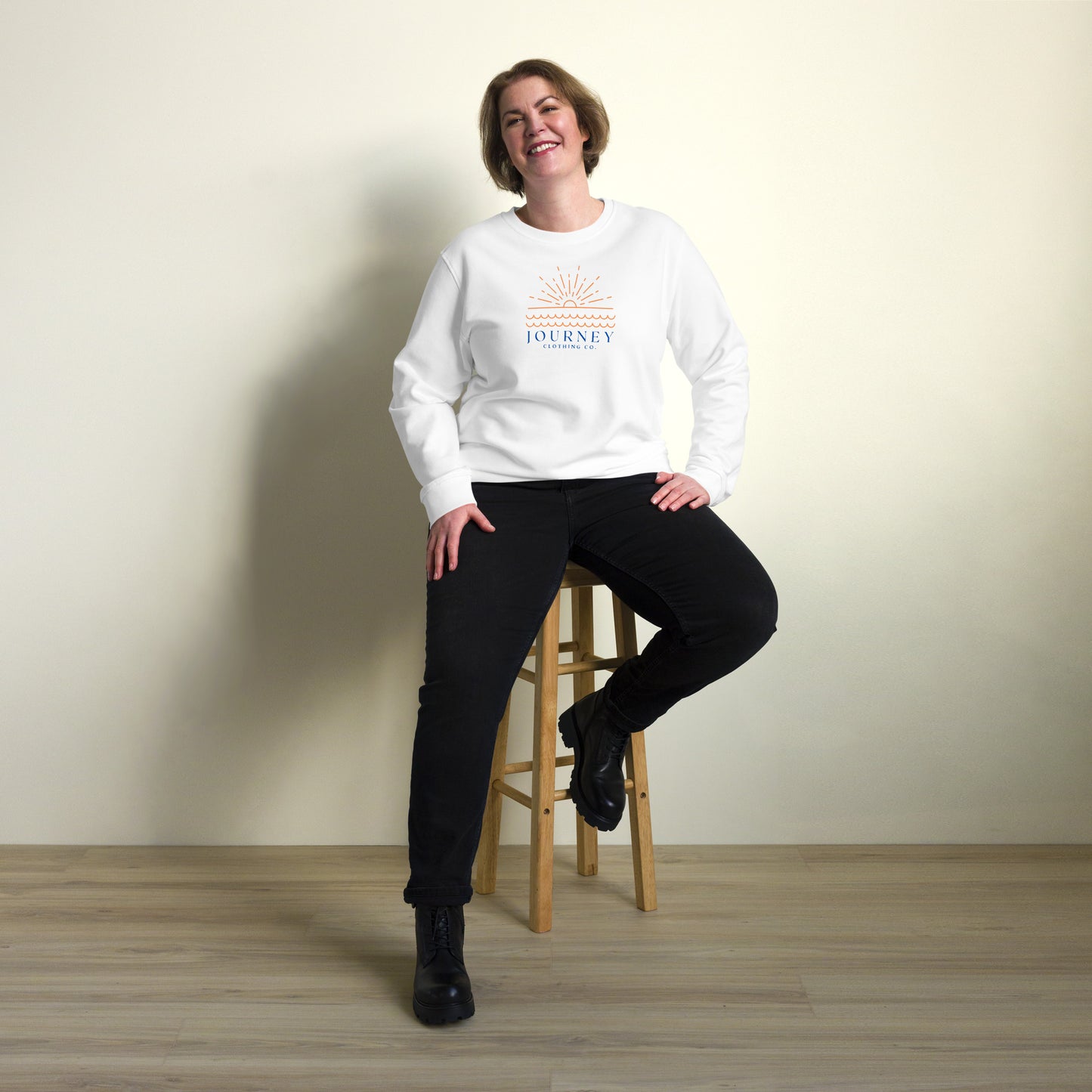 Sun Down Unisex Organic & Recycled Sweatshirt - Journey Clothing Co.